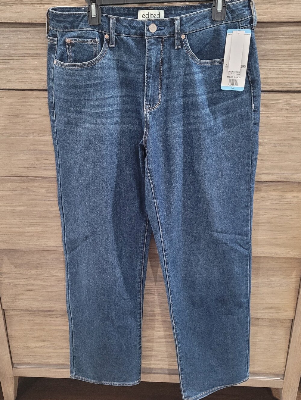 Edited By Remi Bader Dark Blue Straight Leg Jeans